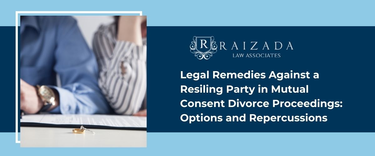 resiling party in mutual consent divorce